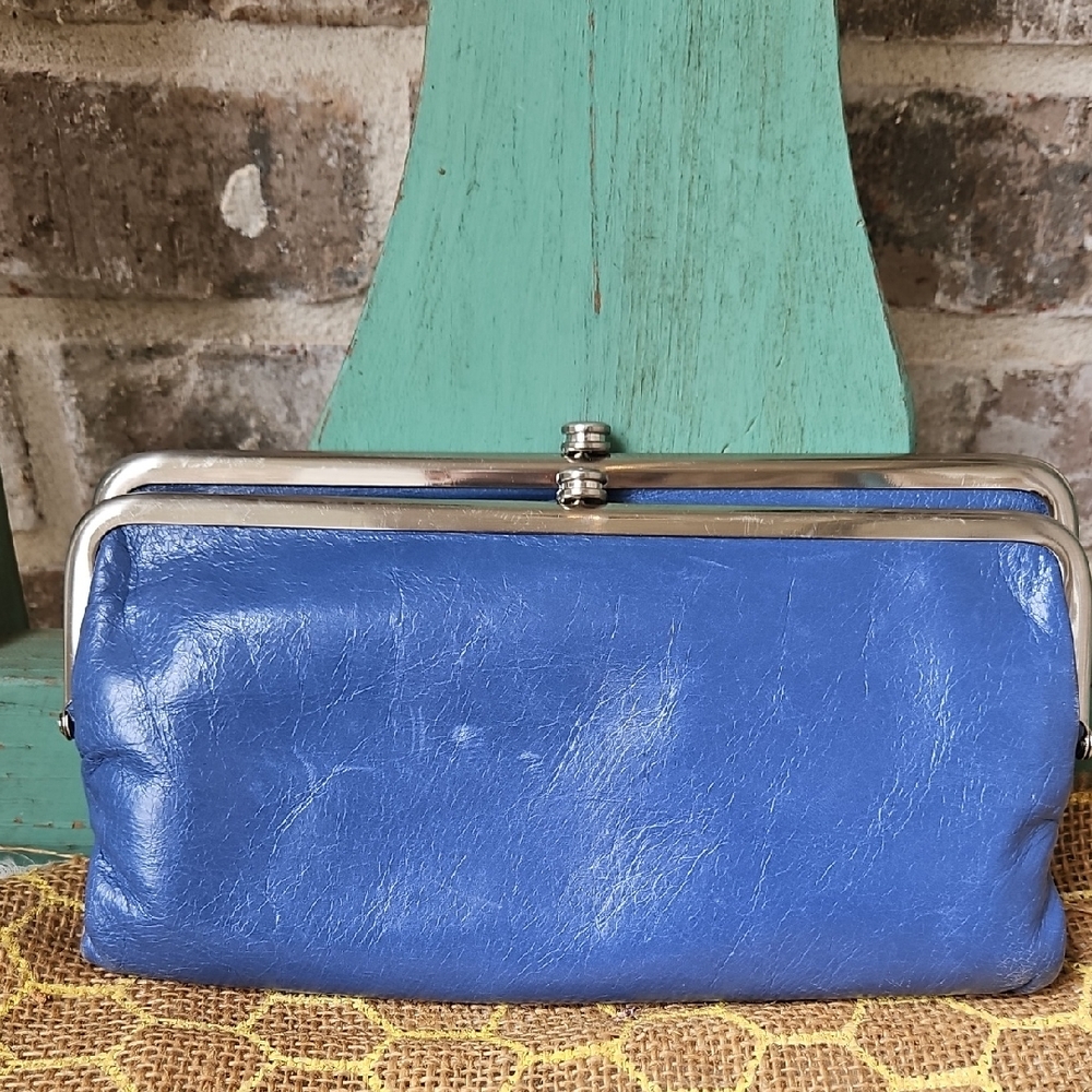 Hobo International Classic Blue Soft Leather Clutch